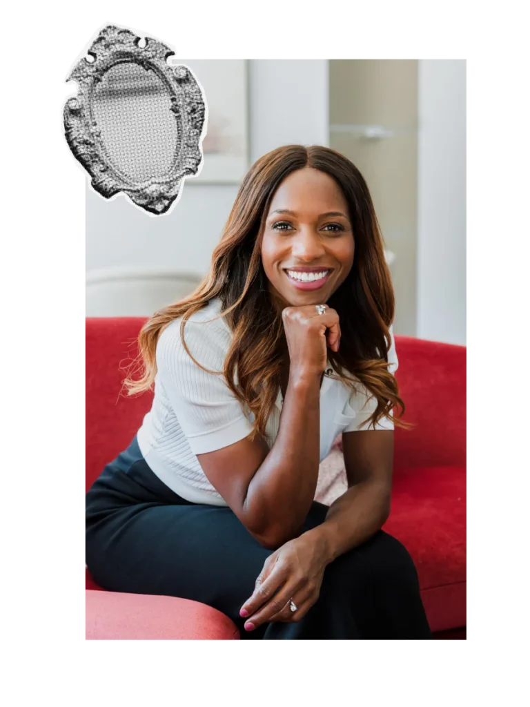 Caroline Flanagan, author of Be The First, smiling warmly – sharing her journey from Black lawyer to coach for people of colour