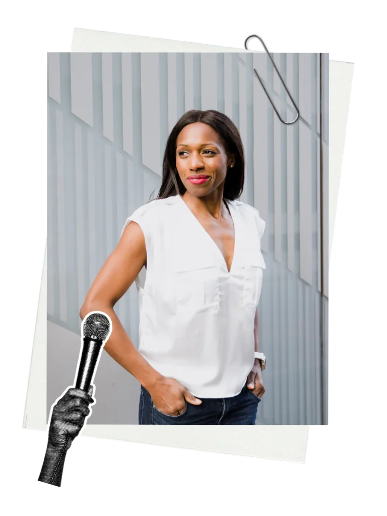 Caroline Flanagan in white, founder of Be The First coaching programme for Black legal professionals